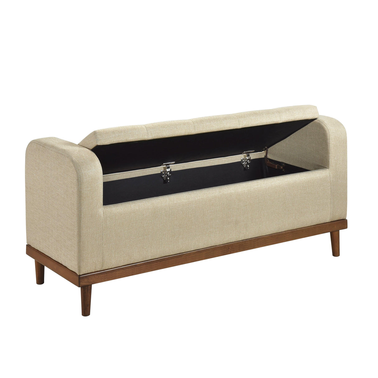 Brigitte Brown Lift Top Storage Bench by Homelegance at Eve Furniture