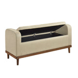 Brigitte Brown Lift Top Storage Bench by Homelegance at Eve Furniture