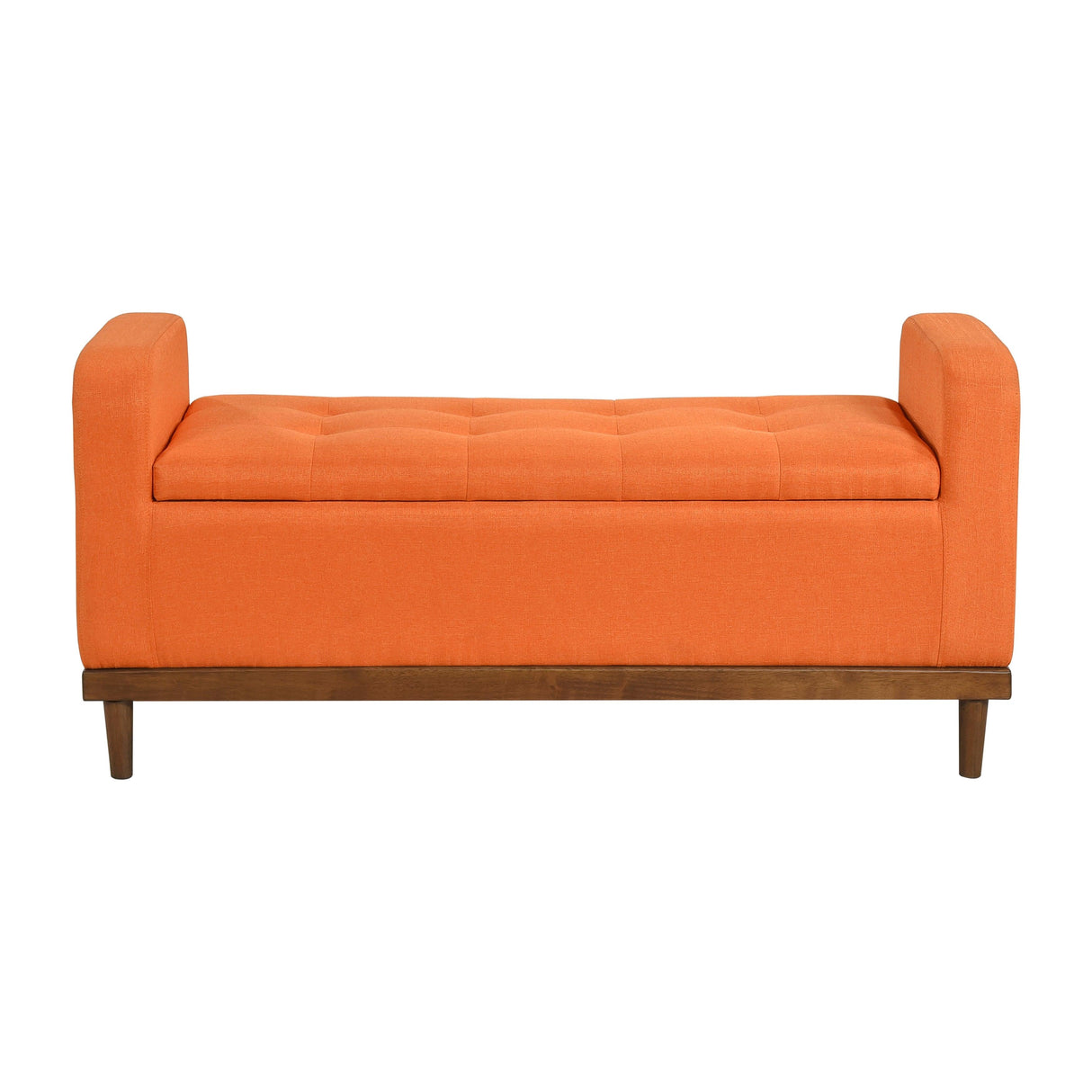 Brigitte Orange Lift Top Storage Bench by Homelegance at Eve Furniture