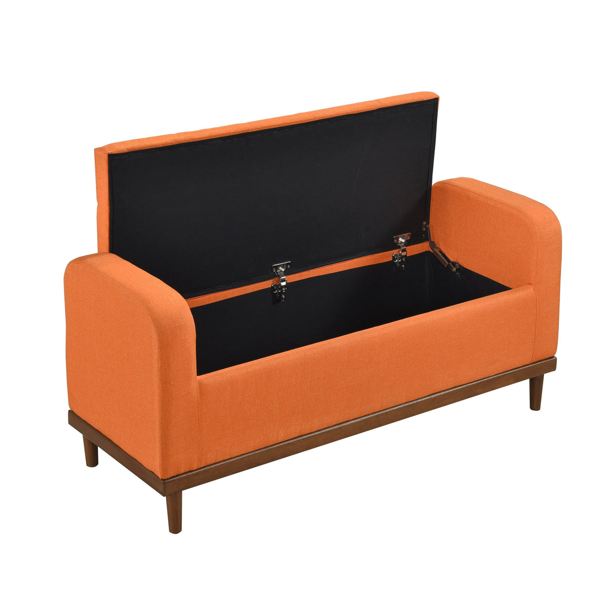 Brigitte Orange Lift Top Storage Bench by Homelegance at Eve Furniture