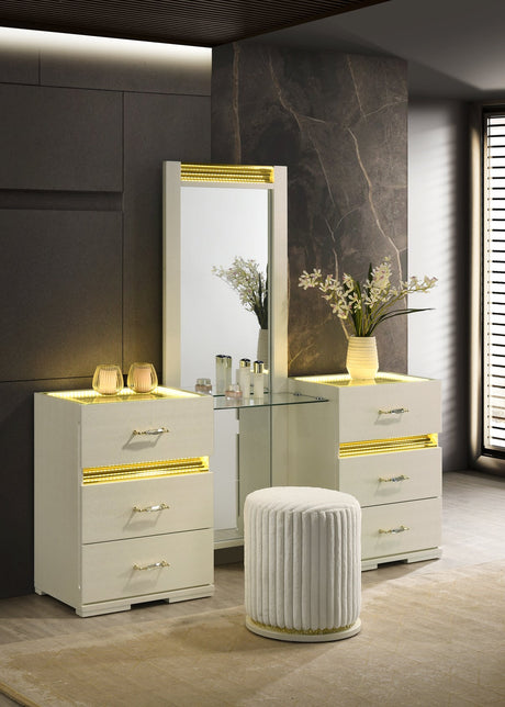 Brillia Beige Bedroom Set by New Era Innovations at Eve Furniture