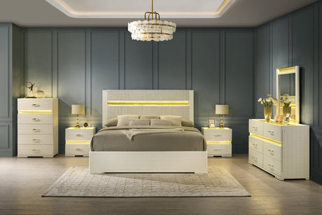 Brillia Beige Bedroom Set by New Era Innovations at Eve Furniture