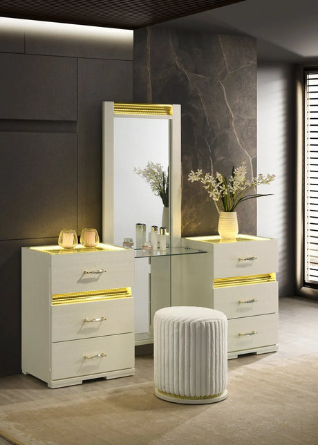 Brillia Beige Vanity Set by New Era Innovations at Eve Furniture