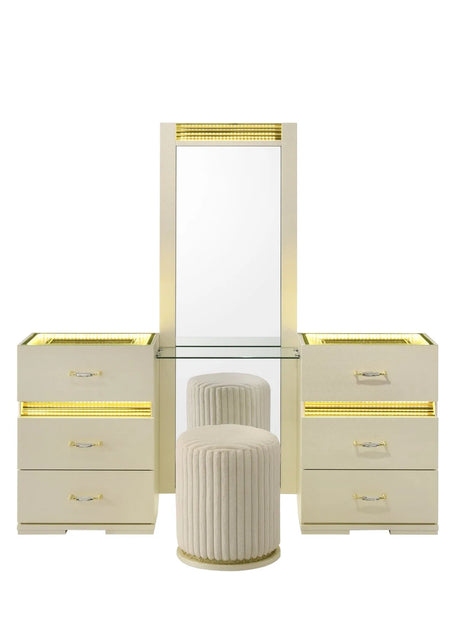 Brillia Beige Vanity Set by New Era Innovations at Eve Furniture
