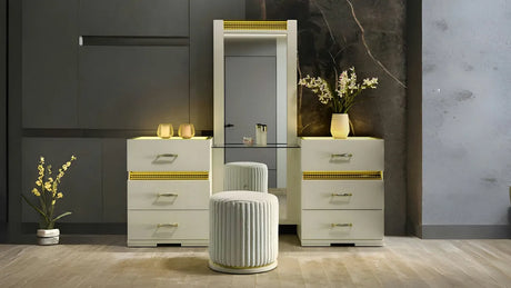 Brillia Beige Vanity Set by New Era Innovations at Eve Furniture