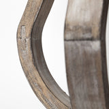 Brillion Small Rustic Wood Metal Table Candle Holder by Mercana at Eve Furniture