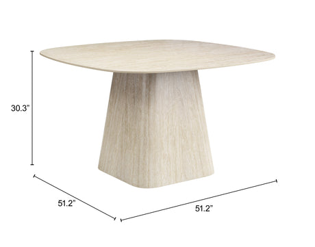 Brim Natural Dining Table by Zuomod at Eve Furniture
