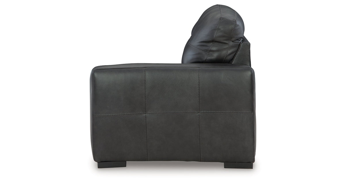 Brindley Fog Pier 4-Piece Sectional with Ottoman by Ashley at Eve Furniture