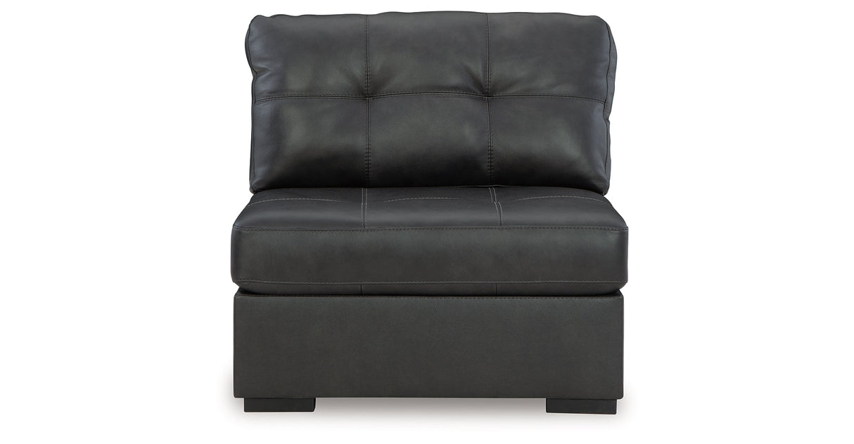 Brindley Fog Pier 4-Piece Sectional with Ottoman by Ashley at Eve Furniture