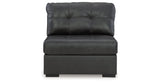 Brindley Fog Pier 4-Piece Sectional with Ottoman by Ashley at Eve Furniture