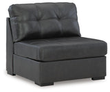 Brindley Fog Pier 4-Piece Sectional with Ottoman by Ashley at Eve Furniture