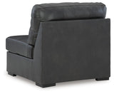 Brindley Fog Pier 4-Piece Sectional with Ottoman by Ashley at Eve Furniture