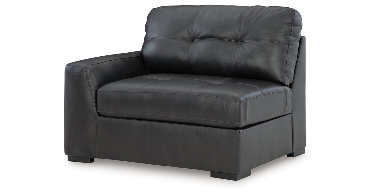 Brindley Pier Fog 4-Piece Sectional with Ottoman by Ashley at Eve Furniture