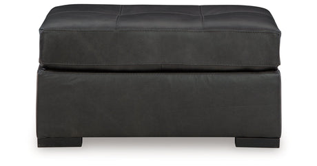 Brindley Pier Fog 4-Piece Sectional with Ottoman by Ashley at Eve Furniture