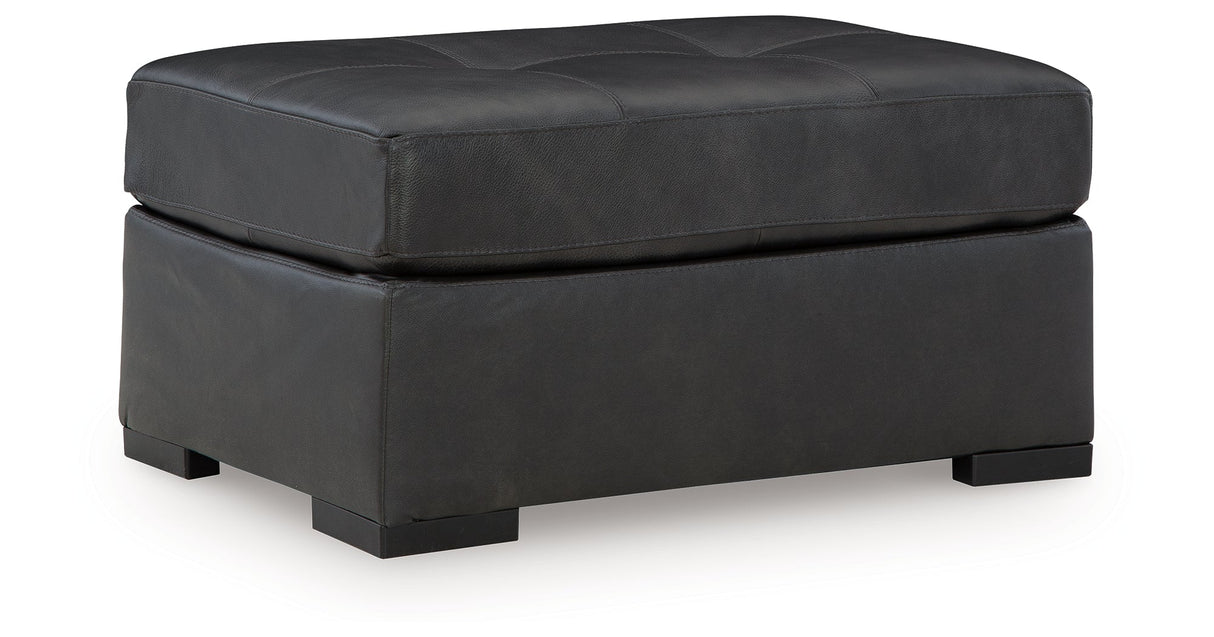 Brindley Pier Fog 4-Piece Sectional with Ottoman by Ashley at Eve Furniture