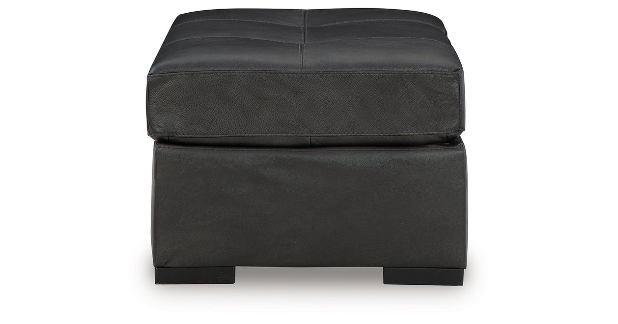 Brindley Pier Fog 4-Piece Sectional with Ottoman by Ashley at Eve Furniture