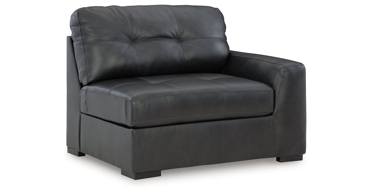 Brindley Pier Fog 4-Piece Sectional with Ottoman by Ashley at Eve Furniture