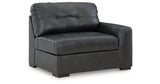Brindley Pier Fog 4-Piece Sectional with Ottoman by Ashley at Eve Furniture
