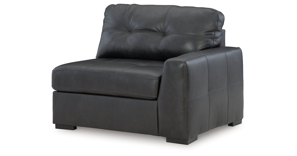 Brindley Pier Fog 4-Piece Sectional with Ottoman by Ashley at Eve Furniture