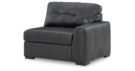 Brindley Pier Fog 4-Piece Sectional with Ottoman by Ashley at Eve Furniture
