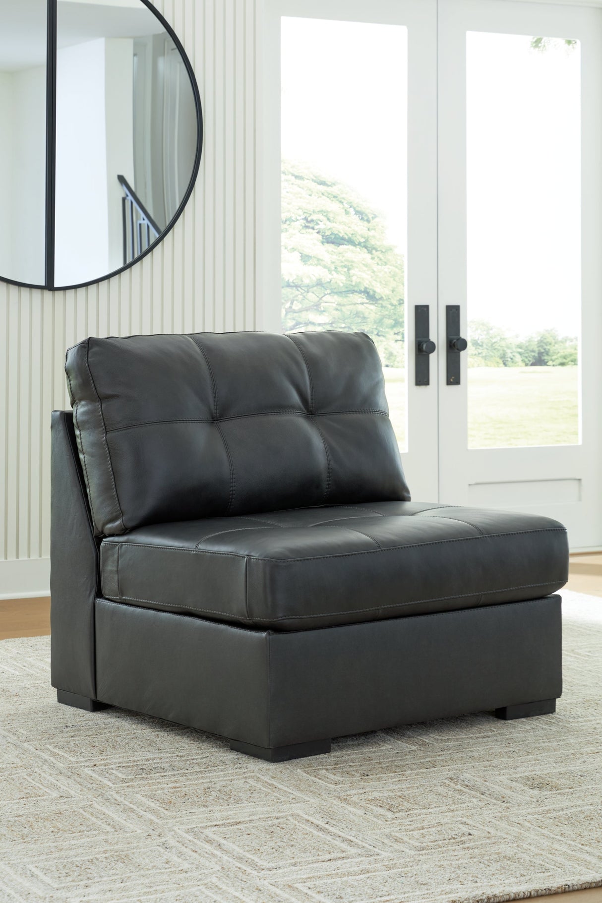 Brindley Pier Fog 4-Piece Sectional with Ottoman by Ashley at Eve Furniture