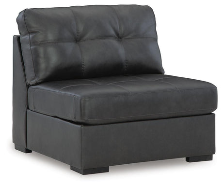 Brindley Pier Fog 4-Piece Sectional with Ottoman by Ashley at Eve Furniture