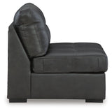Brindley Pier Fog 4-Piece Sectional with Ottoman by Ashley at Eve Furniture
