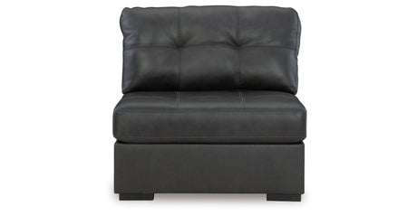 Brindley Pier Fog 4-Piece Sectional with Ottoman by Ashley at Eve Furniture