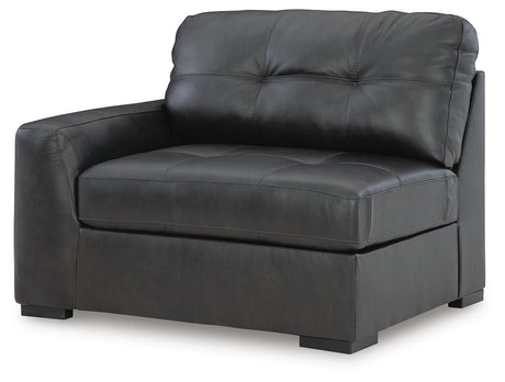 Brindley Pier Fog 4-Piece Sectional with Ottoman by Ashley at Eve Furniture
