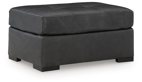 Brindley Pier Fog 4-Piece Sectional with Ottoman by Ashley at Eve Furniture
