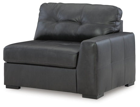 Brindley Pier Fog 4-Piece Sectional with Ottoman by Ashley at Eve Furniture