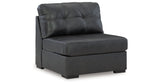 Brindley Pier Fog 4-Piece Sectional with Ottoman by Ashley at Eve Furniture