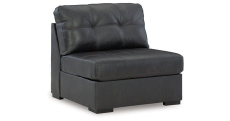 Brindley Pier Fog 4-Piece Sectional with Ottoman by Ashley at Eve Furniture