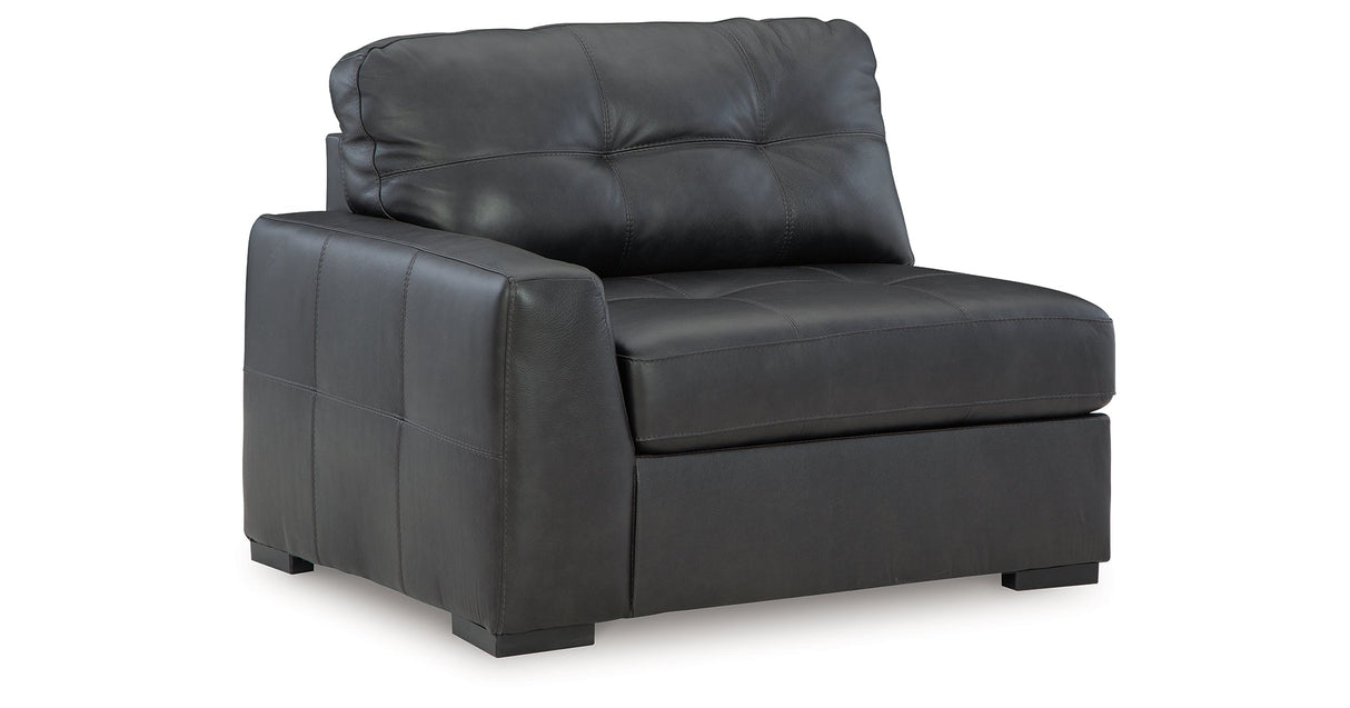 Brindley Pier Fog 4-Piece Sectional with Ottoman by Ashley at Eve Furniture