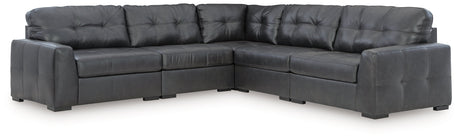 Brindley Pier Fog 5-Piece Sectional by Ashley at Eve Furniture
