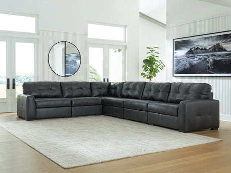 Brindley Pier Fog 6-Piece Sectional by Ashley at Eve Furniture
