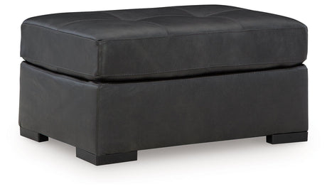 Brindley Pier Fog Oversized Accent Ottoman by Ashley at Eve Furniture
