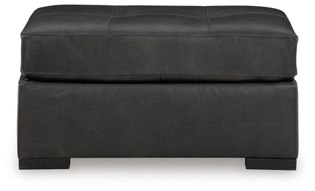 Brindley Pier Fog Oversized Accent Ottoman by Ashley at Eve Furniture
