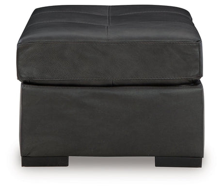 Brindley Pier Fog Oversized Accent Ottoman by Ashley at Eve Furniture