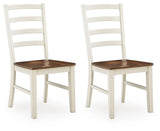 Brinfern Brown/Antique White, Set of 2 by Ashley at Eve Furniture