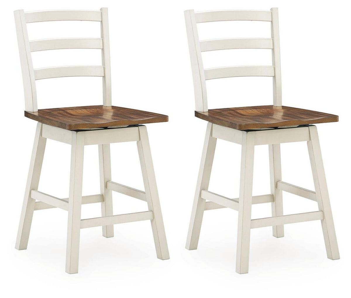 Brinfern Brown/Antique White, Set of 2 by Ashley at Eve Furniture