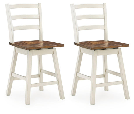 Brinfern Brown/Antique White, Set of 2 by Ashley at Eve Furniture