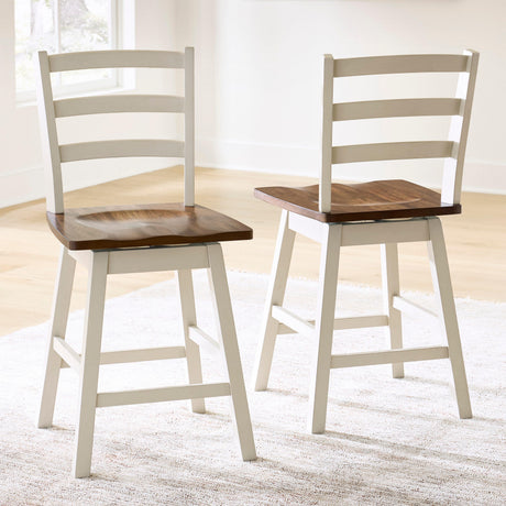 Brinfern Brown/Antique White, Set of 2 by Ashley at Eve Furniture