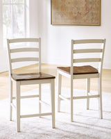 Brinfern Brown/Antique White, Set of 2 by Ashley at Eve Furniture