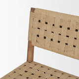 Brinley Woven Paper Rope w/ Brown Wood Frame Counter Stool by Mercana at Eve Furniture