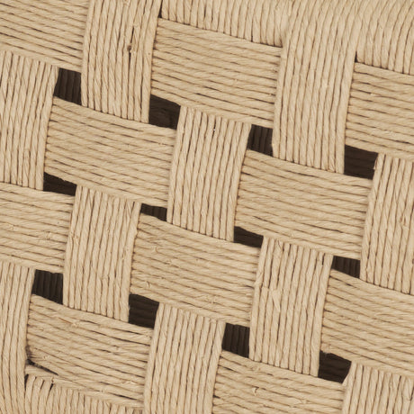 Brinley Woven Paper Rope w/ Brown Wood Frame Counter Stool by Mercana at Eve Furniture