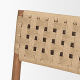 Brinley Woven Paper Rope w/ Brown Wood Frame Dining Chair, Set of 2 by Mercana at Eve Furniture