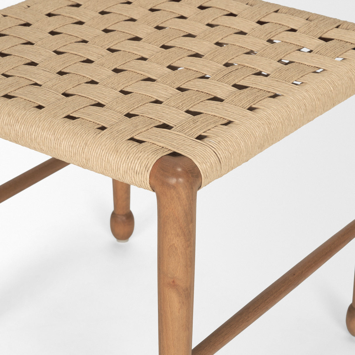 Brinley Woven Paper Rope w/ Brown Wood Frame Dining Chair, Set of 2 by Mercana at Eve Furniture