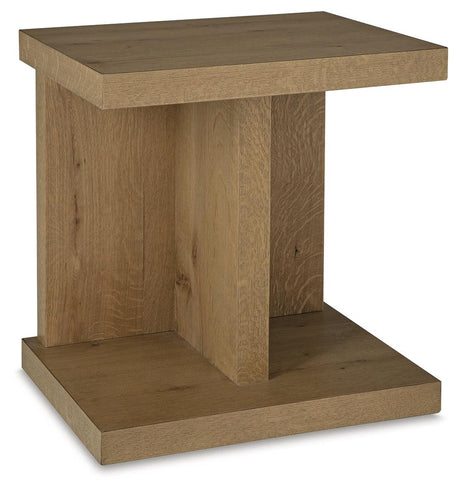 Brinstead Light Brown Chairside End Table by Ashley at Eve Furniture