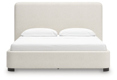 Brintstreet Beige California King Upholstered Bed by Ashley at Eve Furniture